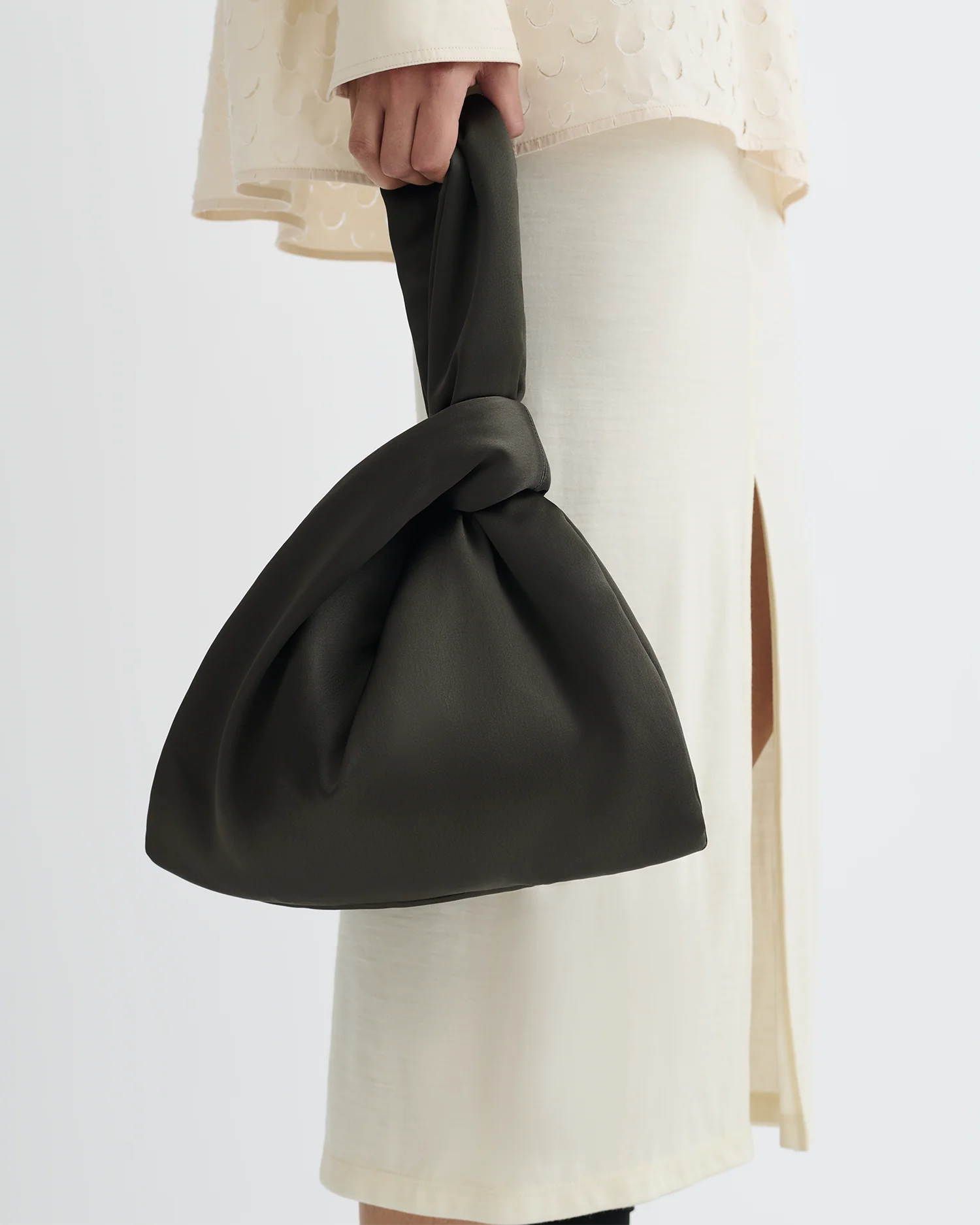 Jen - Slip Satin Bag - Dark Green - Image 6