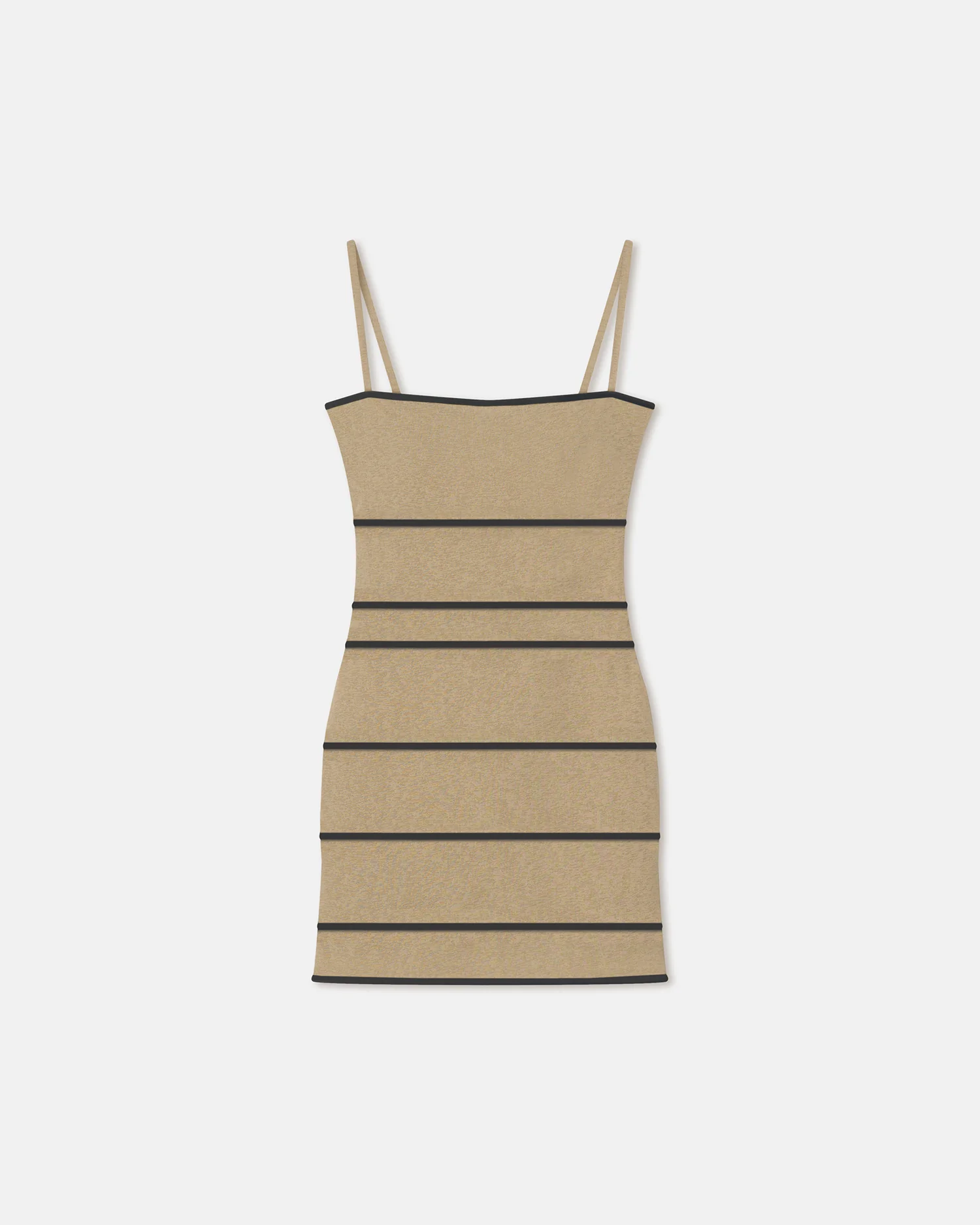 Alula - Mesh Jersey Mini Dress - Sand/Anthracite - Image 4