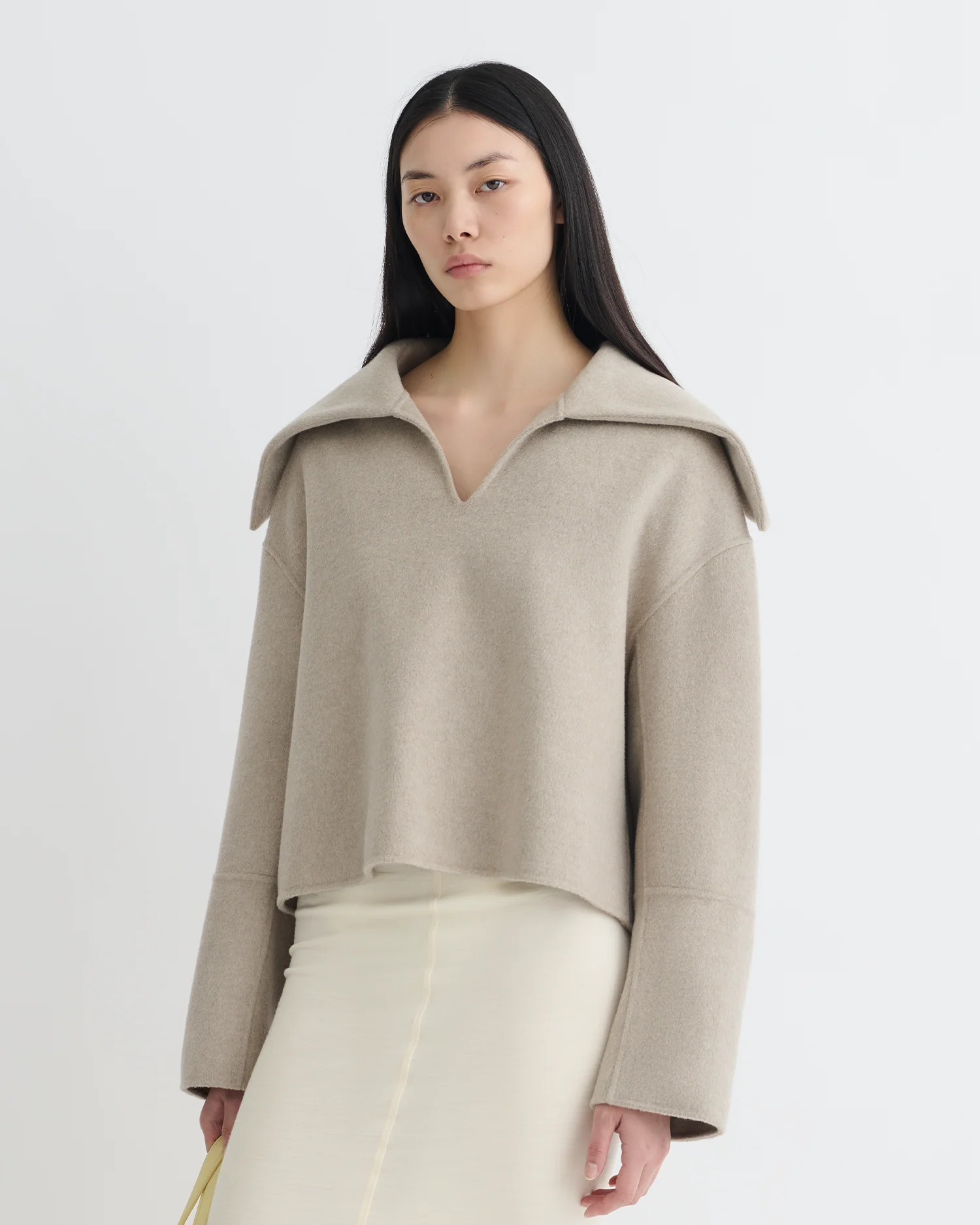 Maxe - Double Wool Jacket - Stone