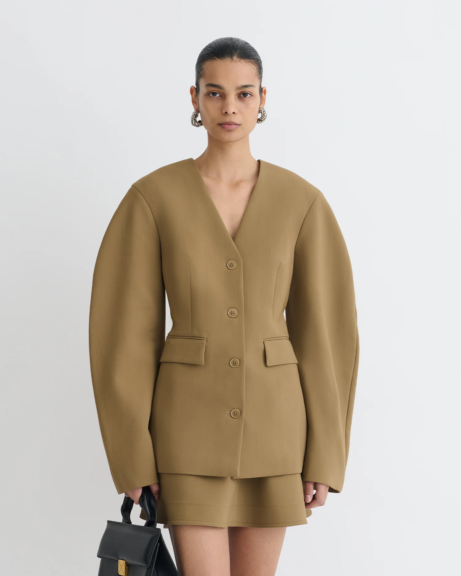 Kaori - Elongated Blazer - Brown