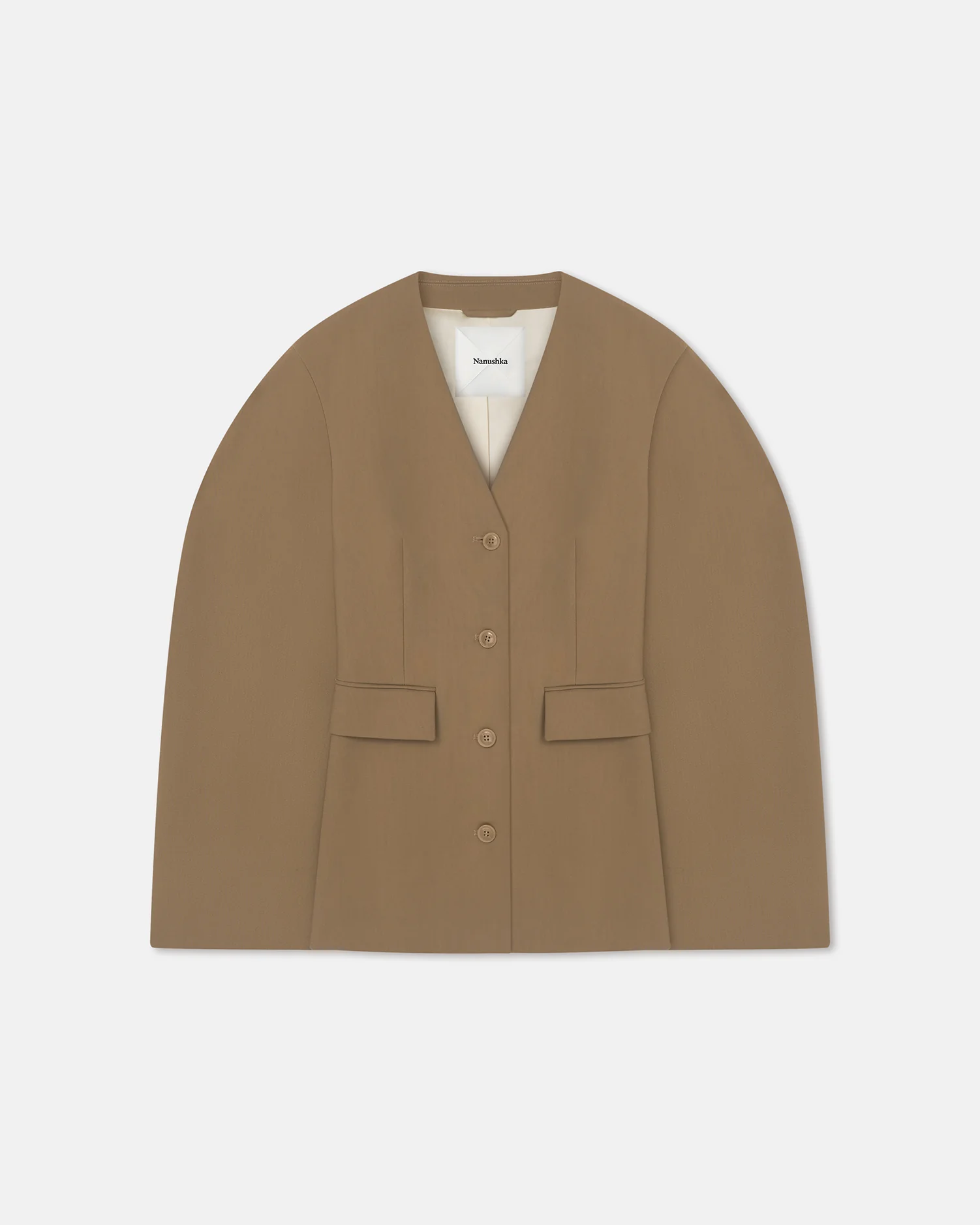 Kaori - Elongated Blazer - Brown - Image 5