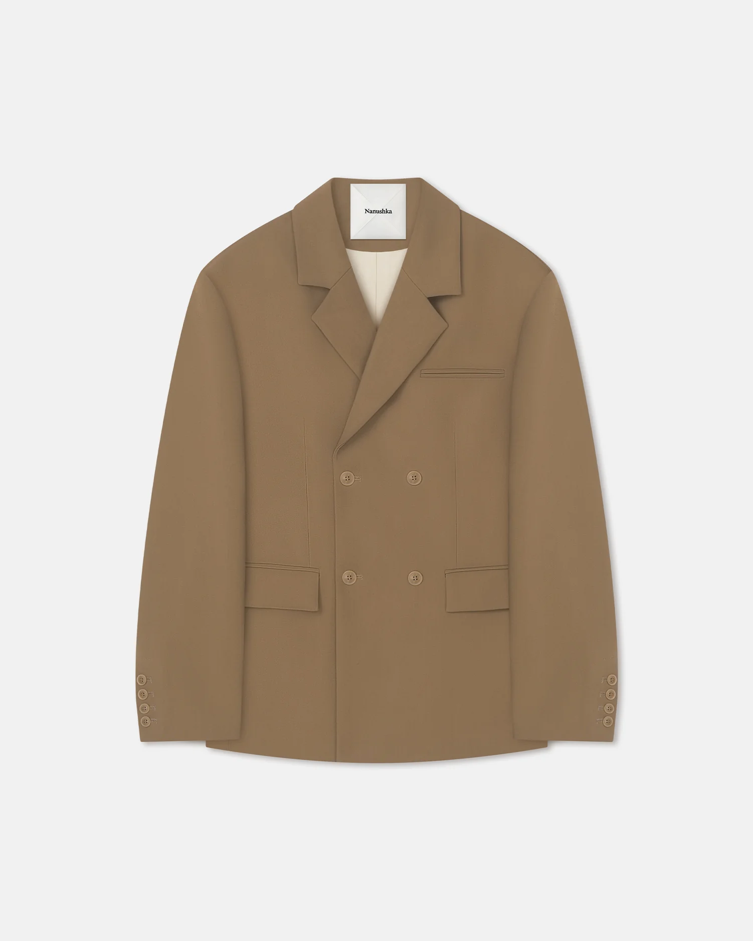 Diante - Boxy Blazer - Brown - Image 7