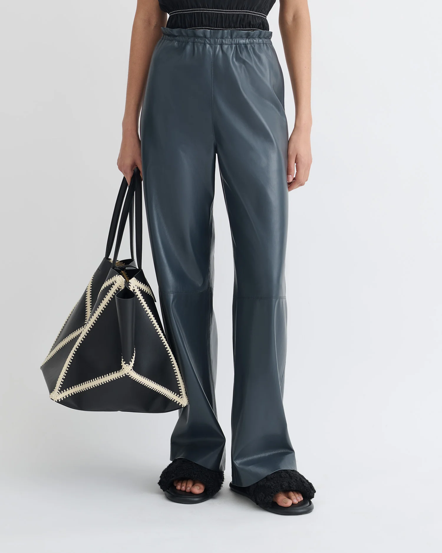 Geb - Okobor™ Alt-Leather Pants - Steel Blue - Image 3