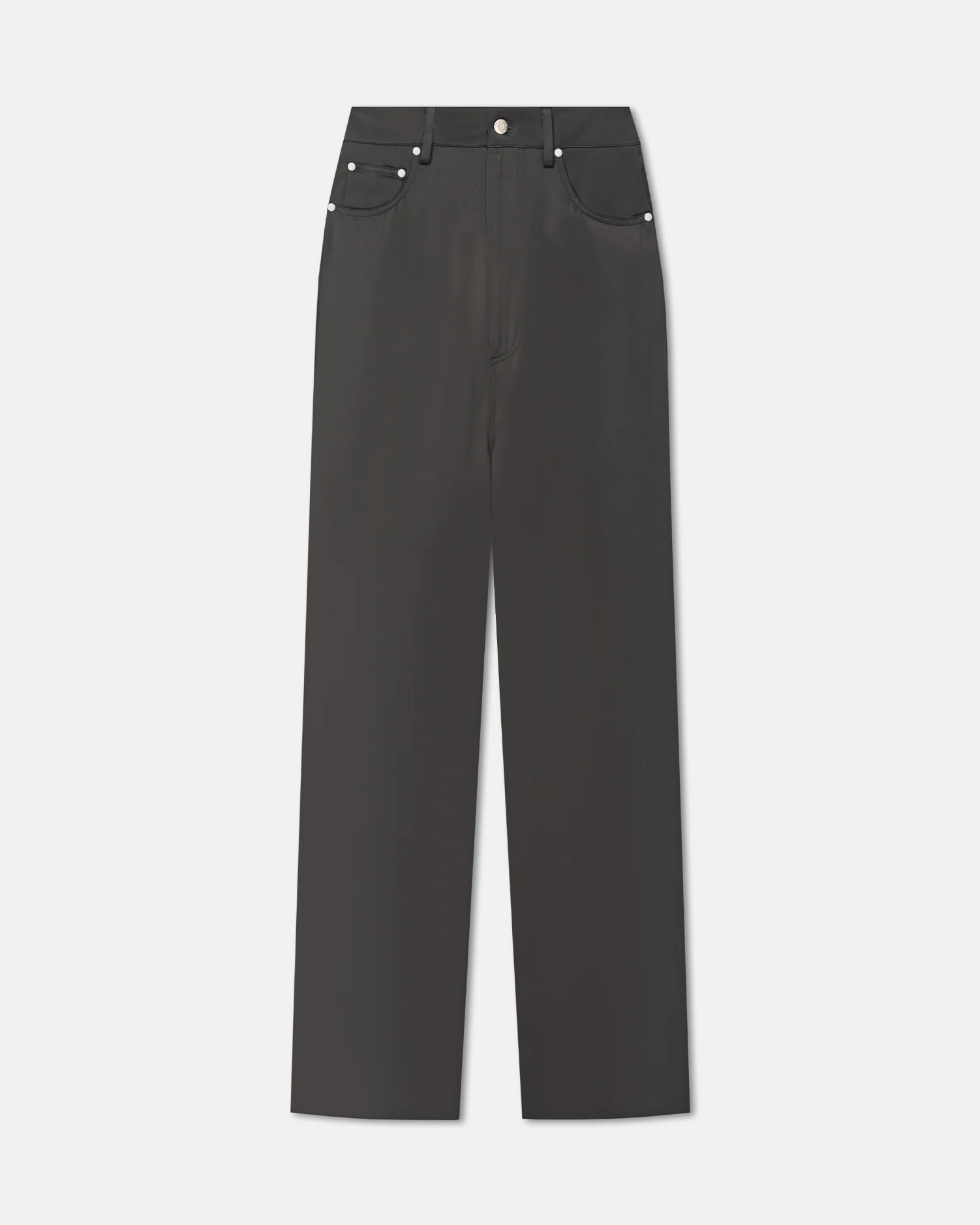 Tita - Slip Satin Pants - Dark Green - Image 6