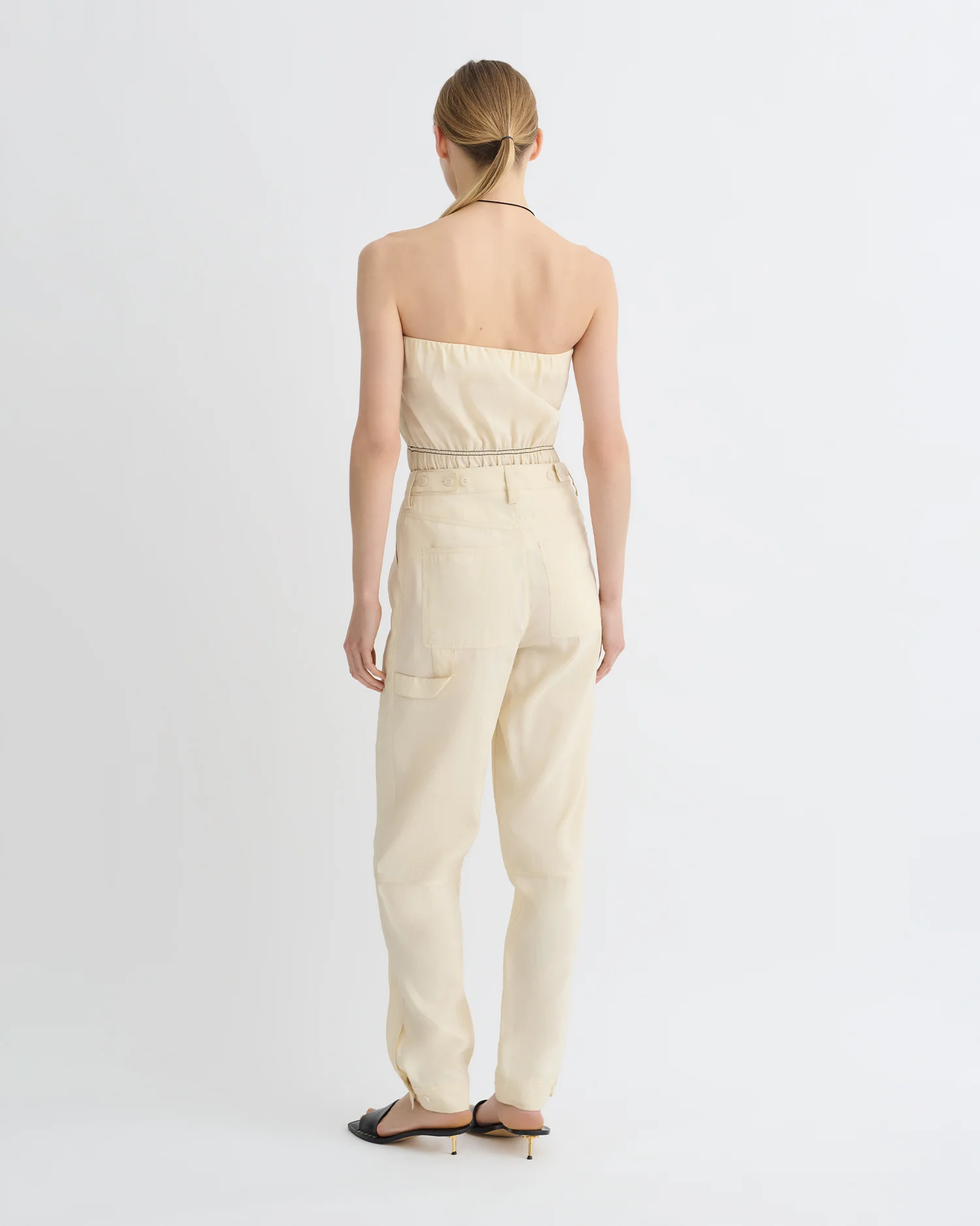 Daron - Glass Poplin Pants - Oat - Image 2