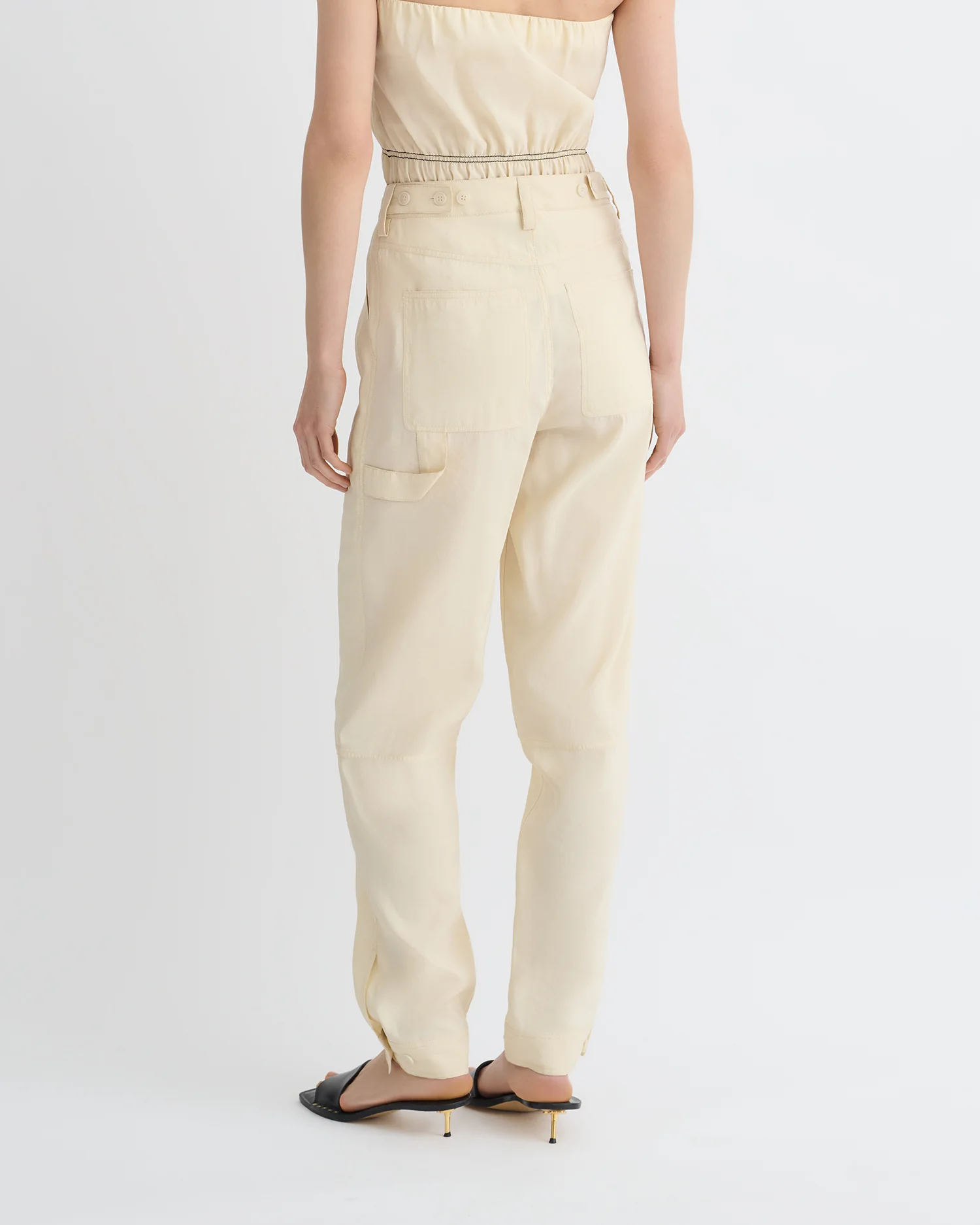 Daron - Glass Poplin Pants - Oat - Image 4