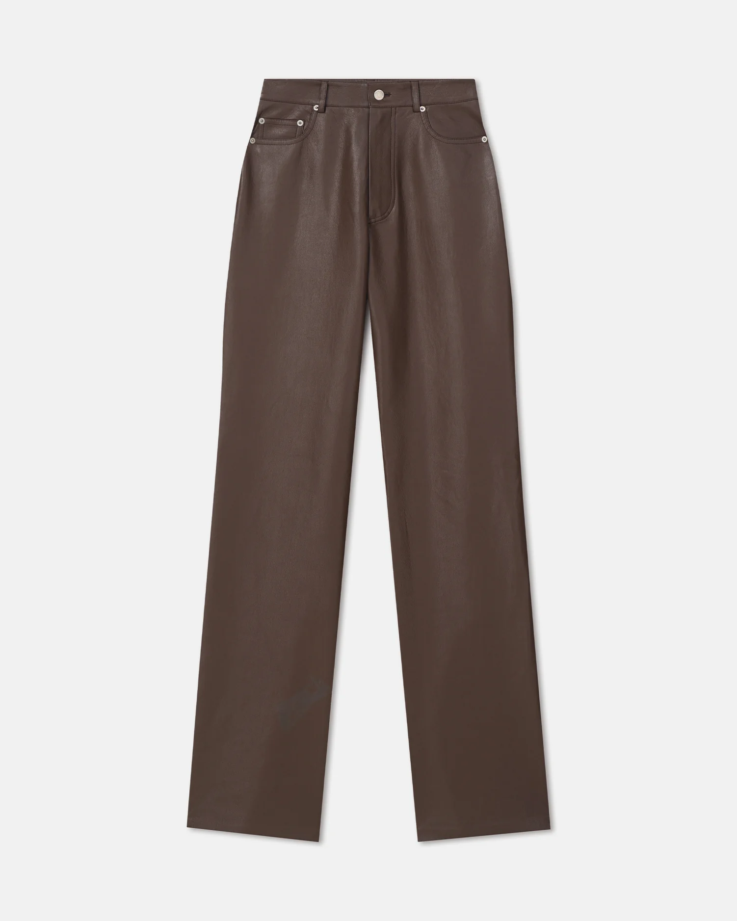 Seldes - Regenerated Leather Pants - Chocolate - Image 5