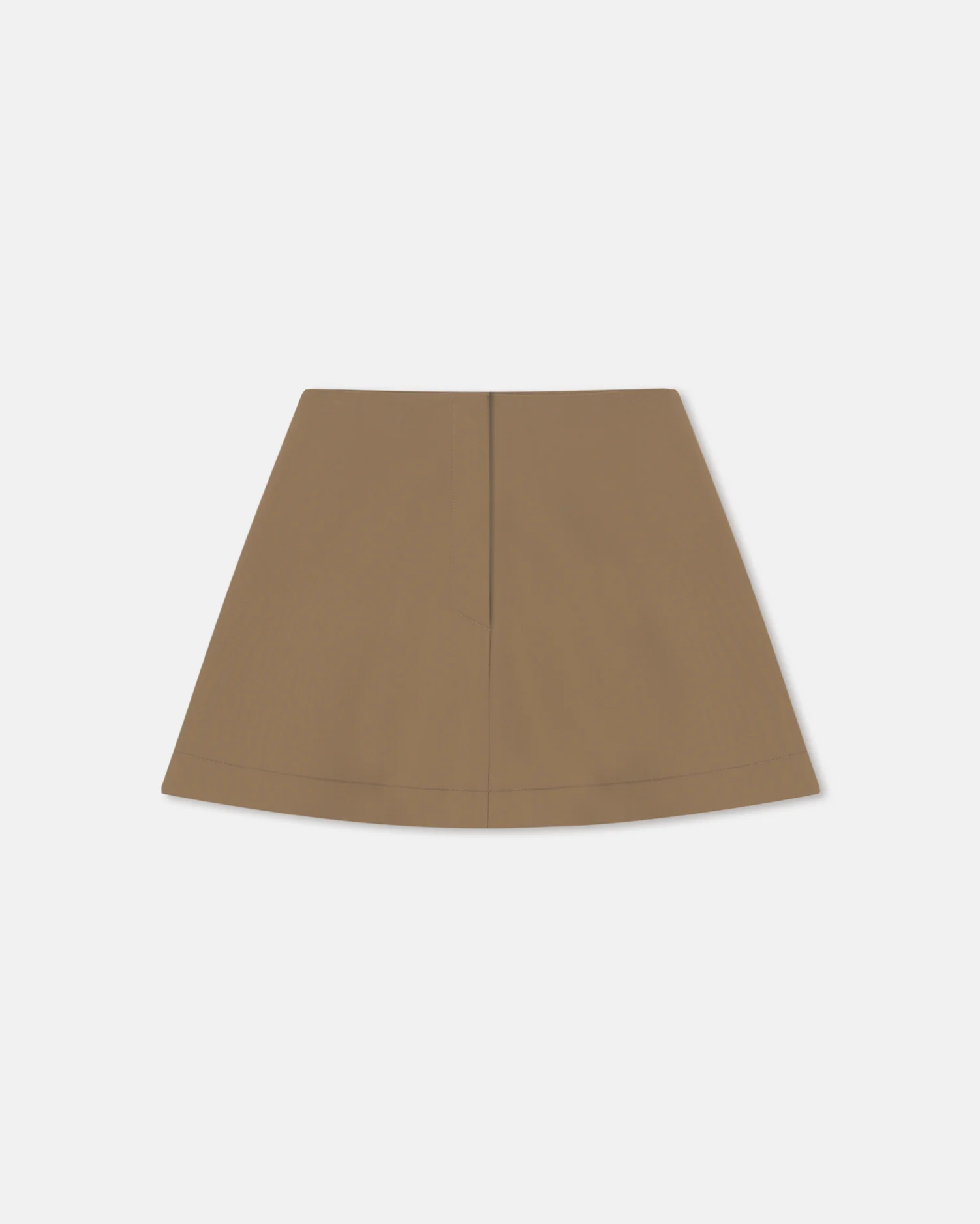 Tenna - Tailored A-Line Mini Skirt - Brown - Image 5