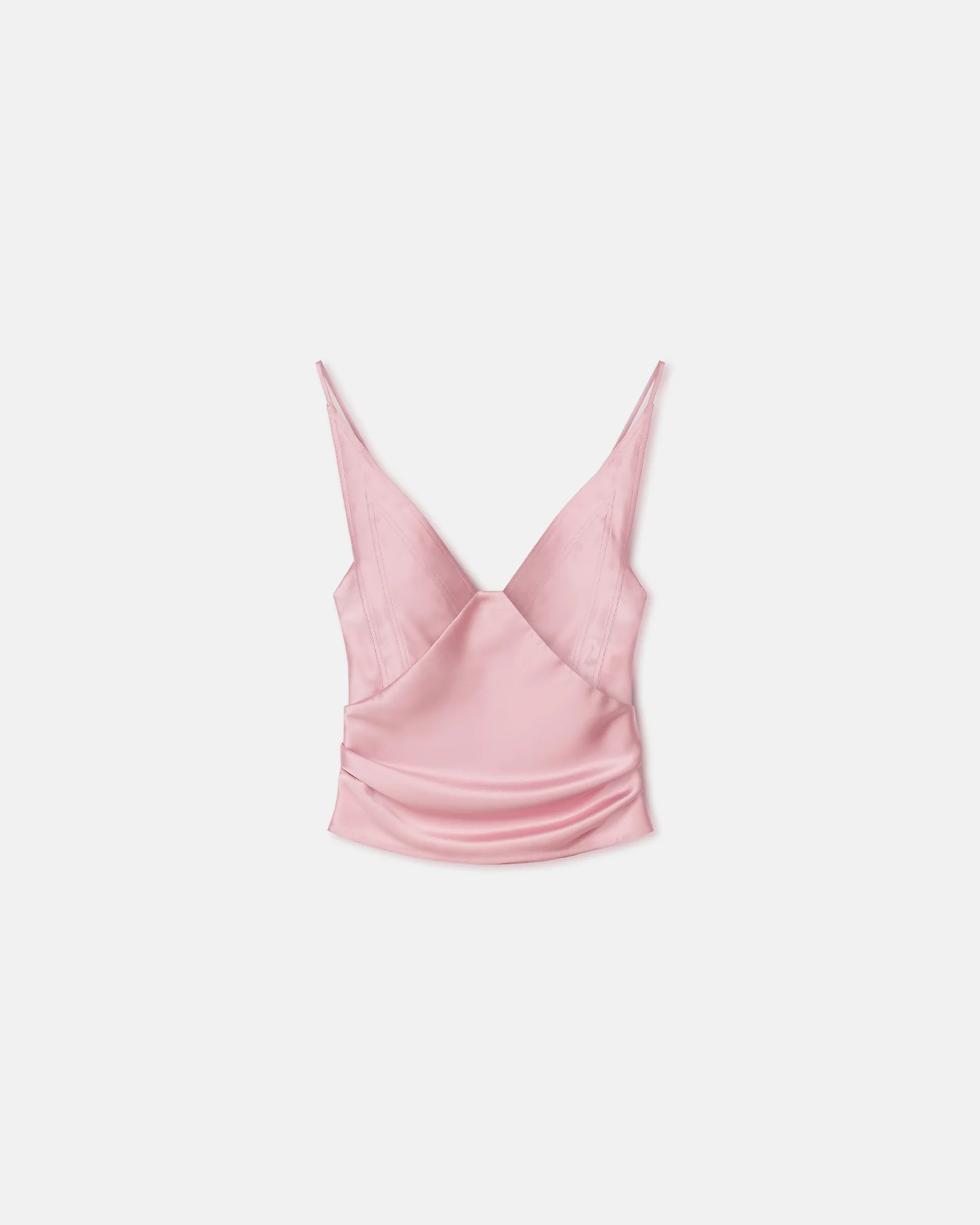 Rheia - Slip Satin Top - Pink - Image 4