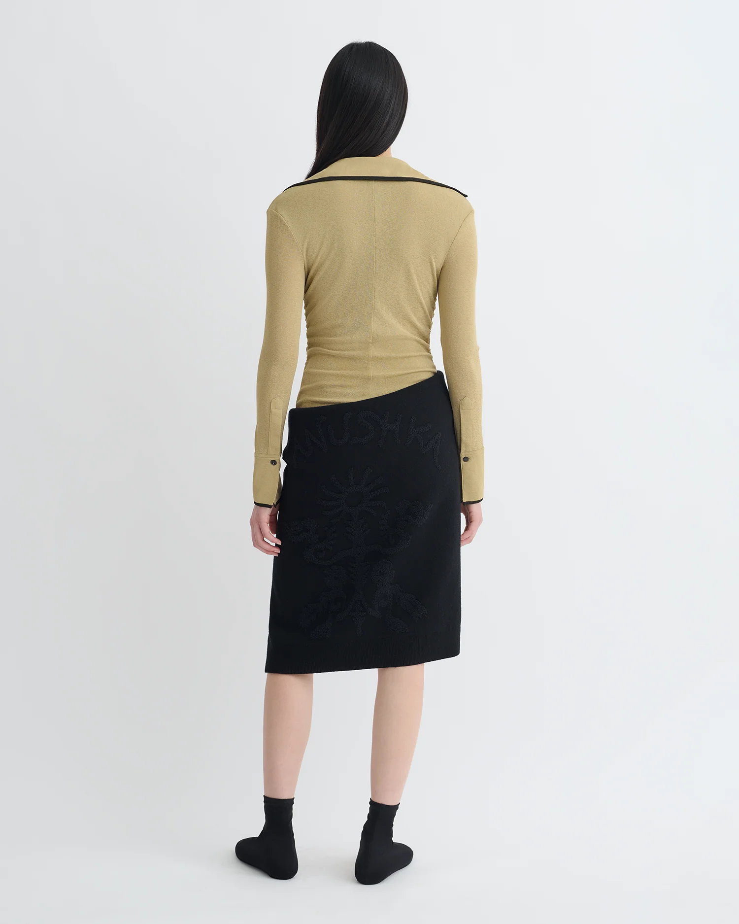 Idana - Mesh Jersey Shirt - Sand/Anthracite - Image 3