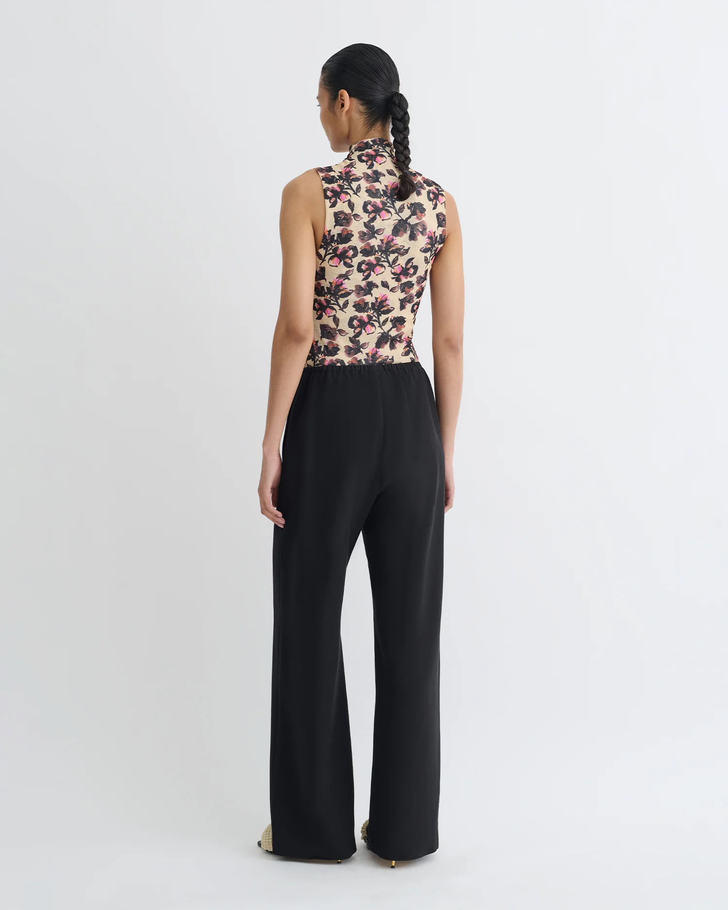 Annyka - Printed Mesh Jersey Top - Tapestry Floral - Image 3