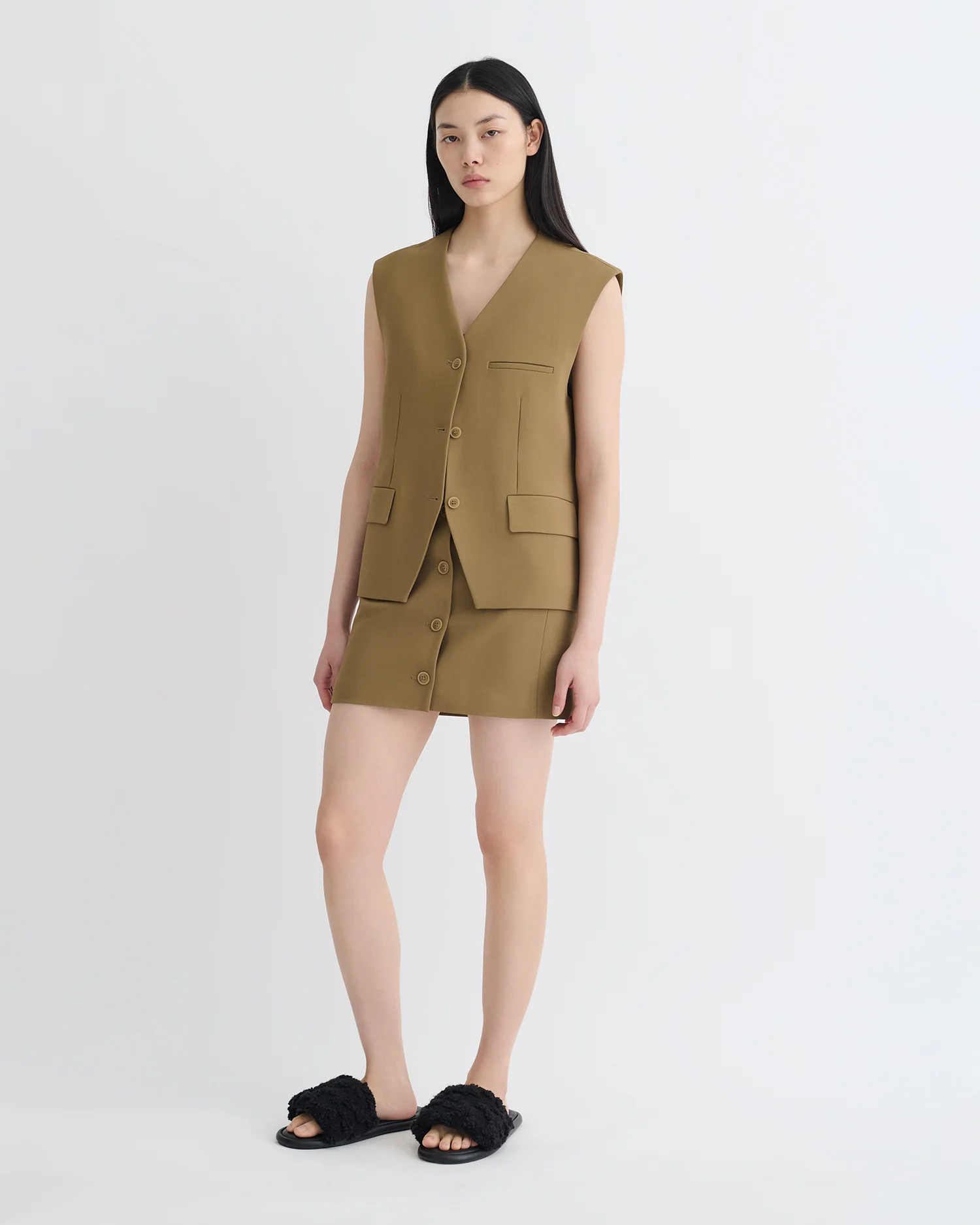 Neymat - Tailored Vest - Brown - Image 3