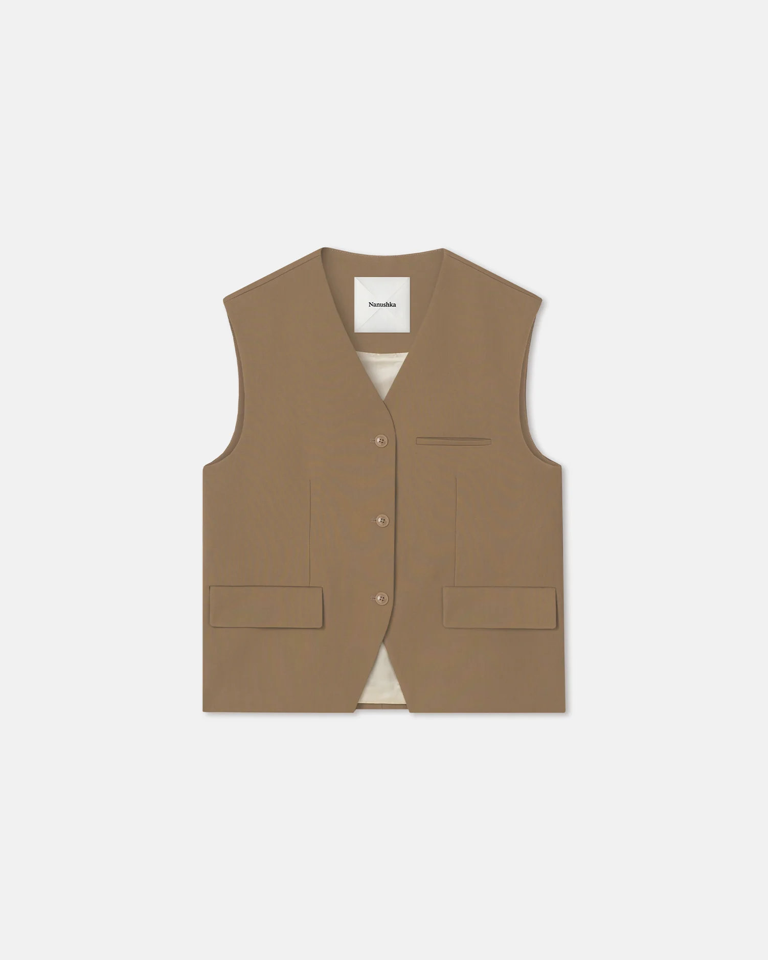 Neymat - Tailored Vest - Brown - Image 5