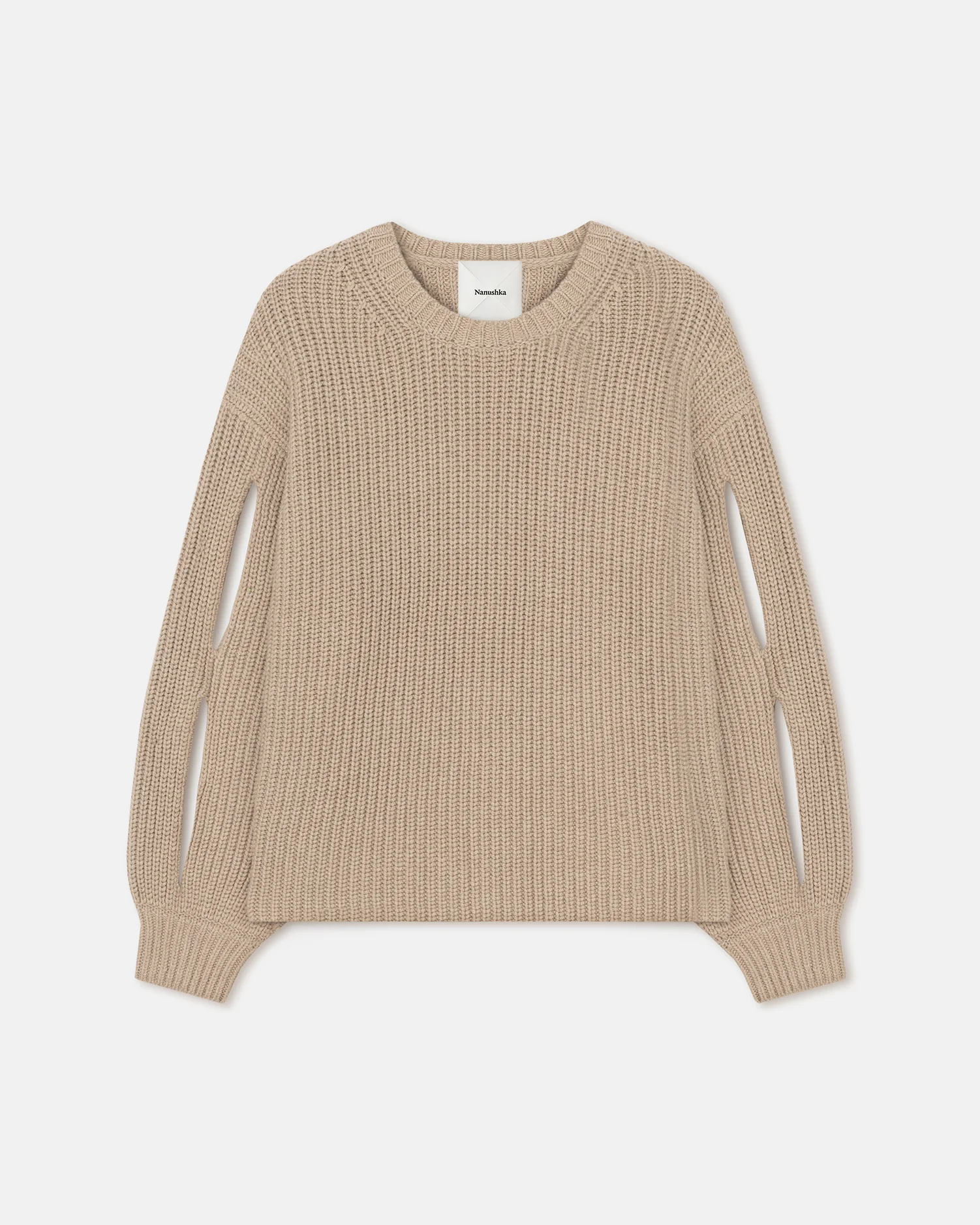 Jacint - Cashmere-Blend Sweater - Oatmeal - Image 4