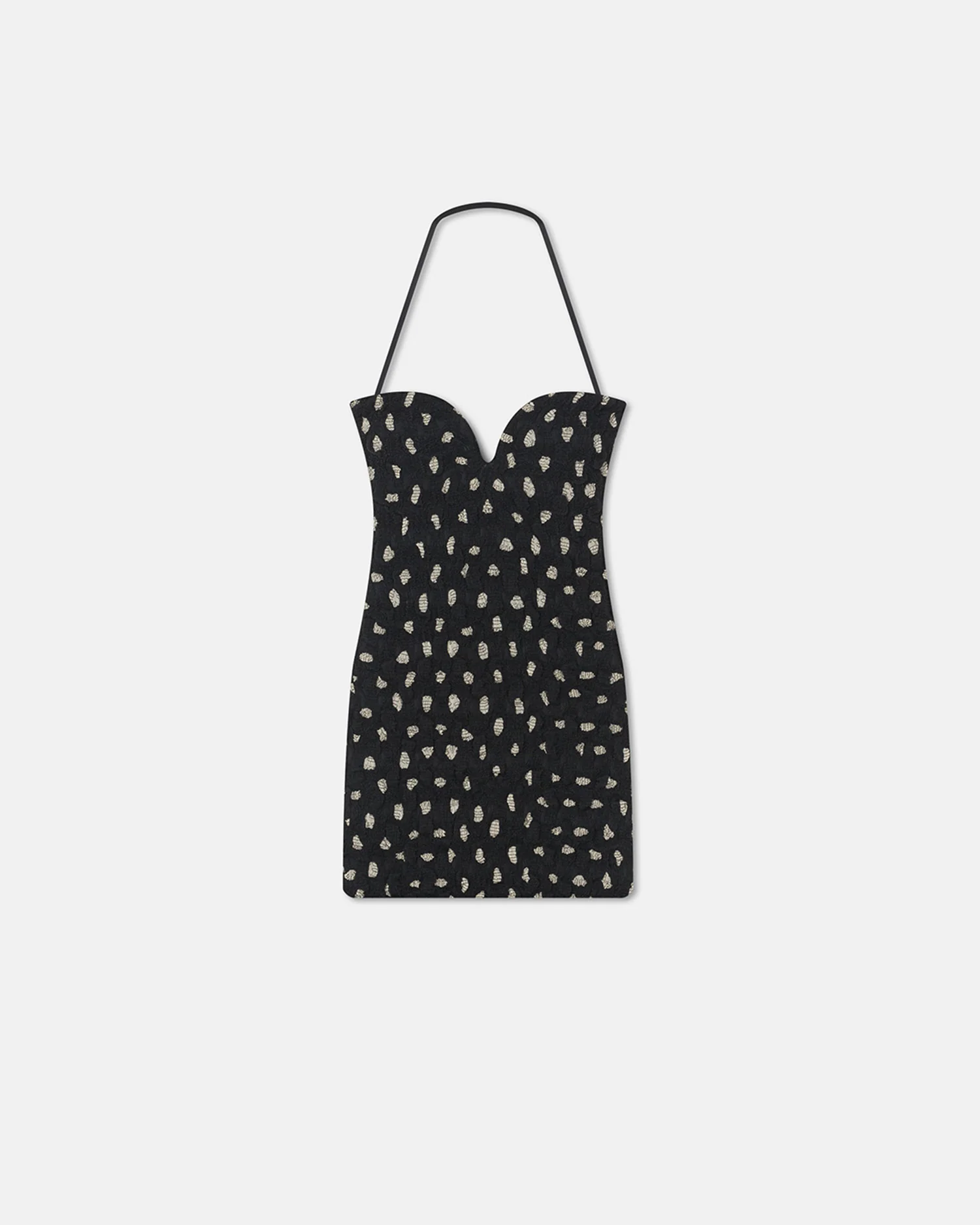 Jannika - Seersucker Tech Chiffon Mini Dress - Polka - Image 4