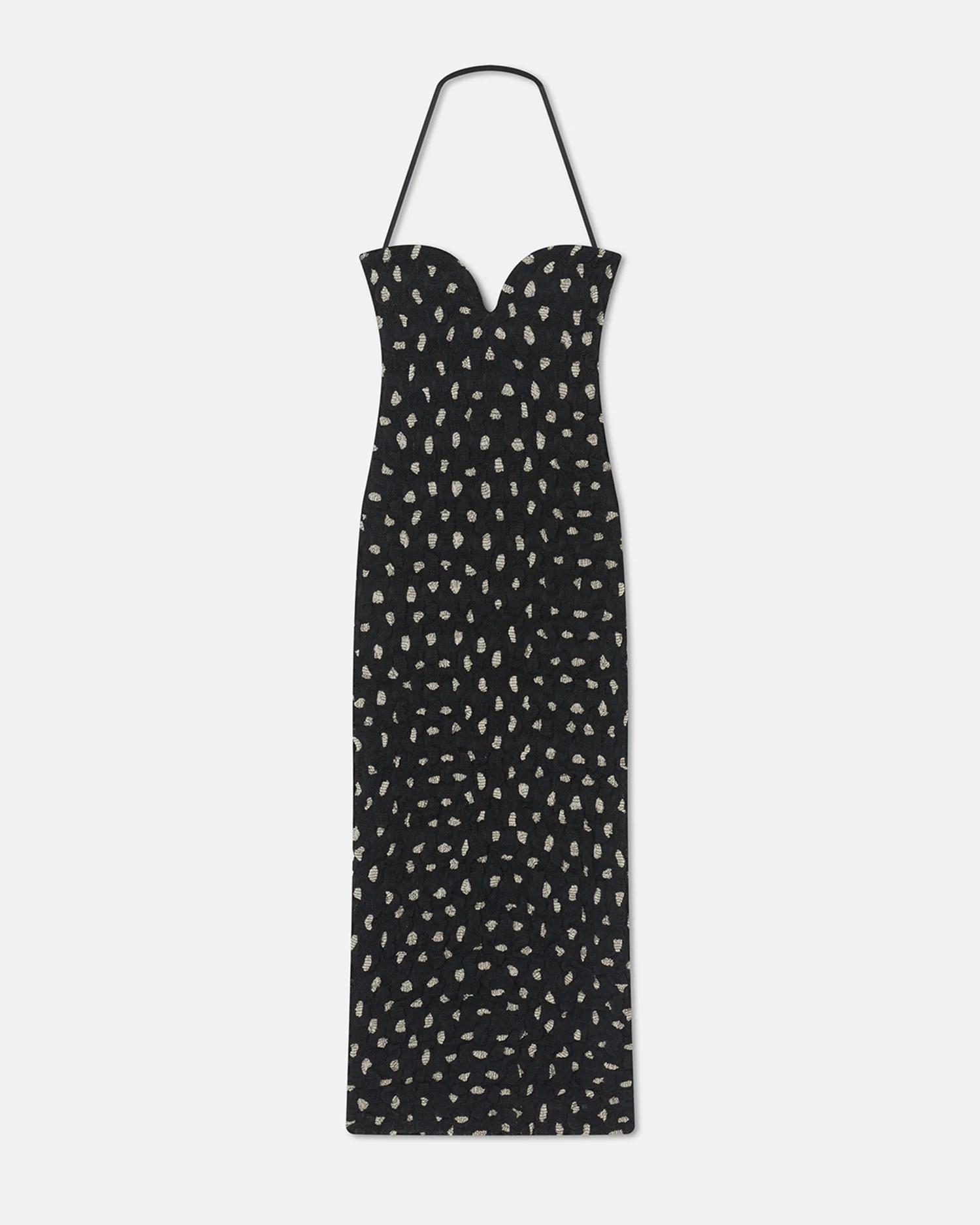 Haylen - Seersucker Tech Chiffon Midi Dress - Polka - Image 4