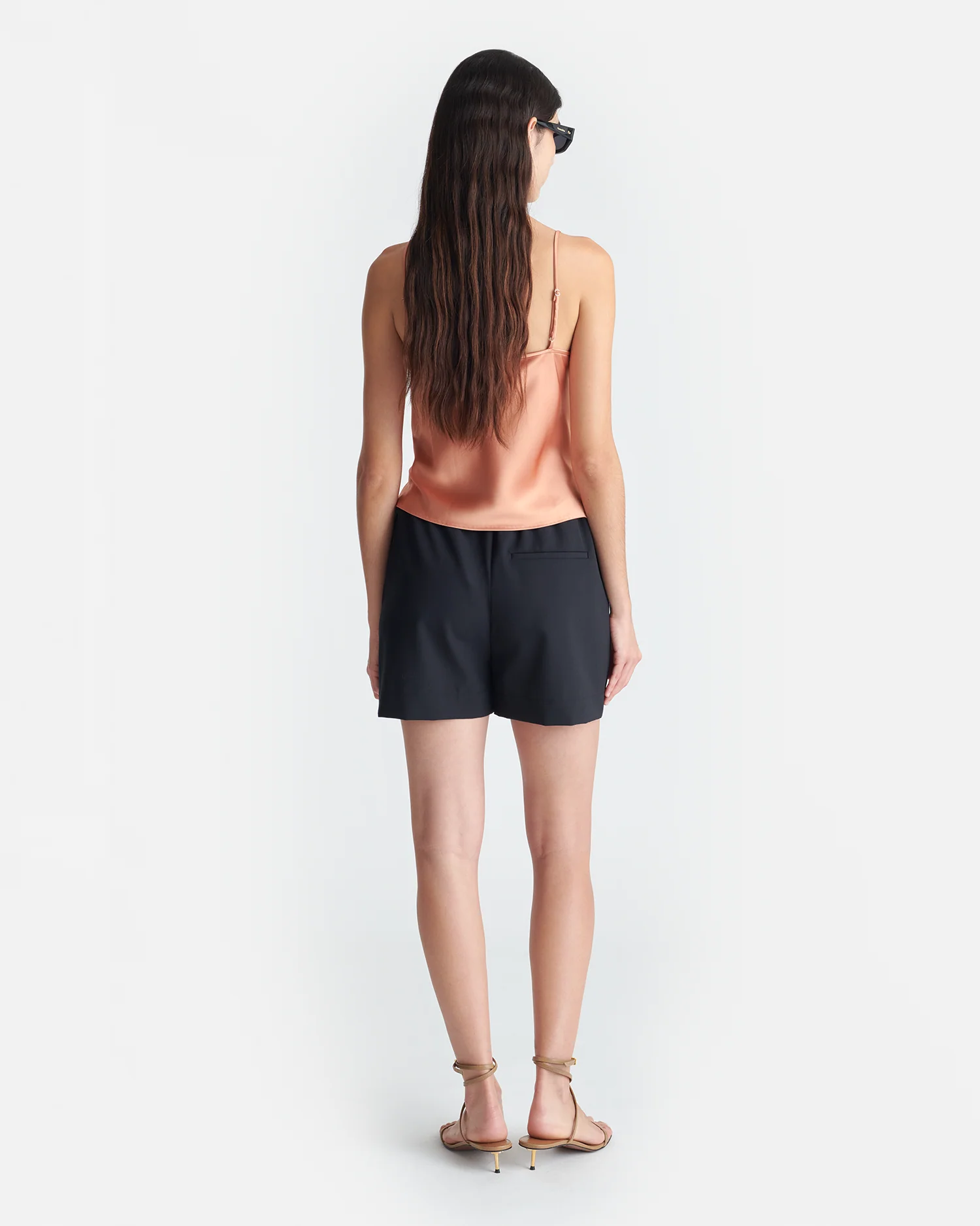 Johar - Slip Satin Top - Apricot - Image 3