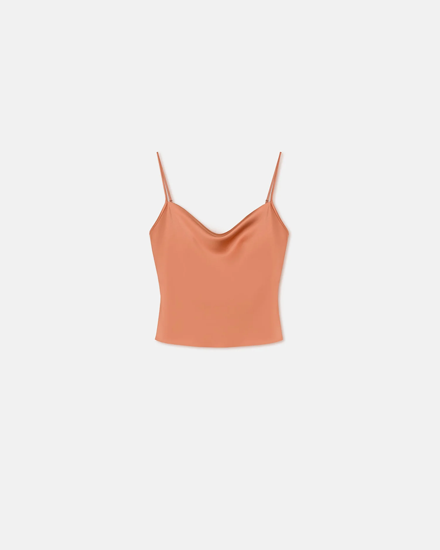 Johar - Slip Satin Top - Apricot - Image 4