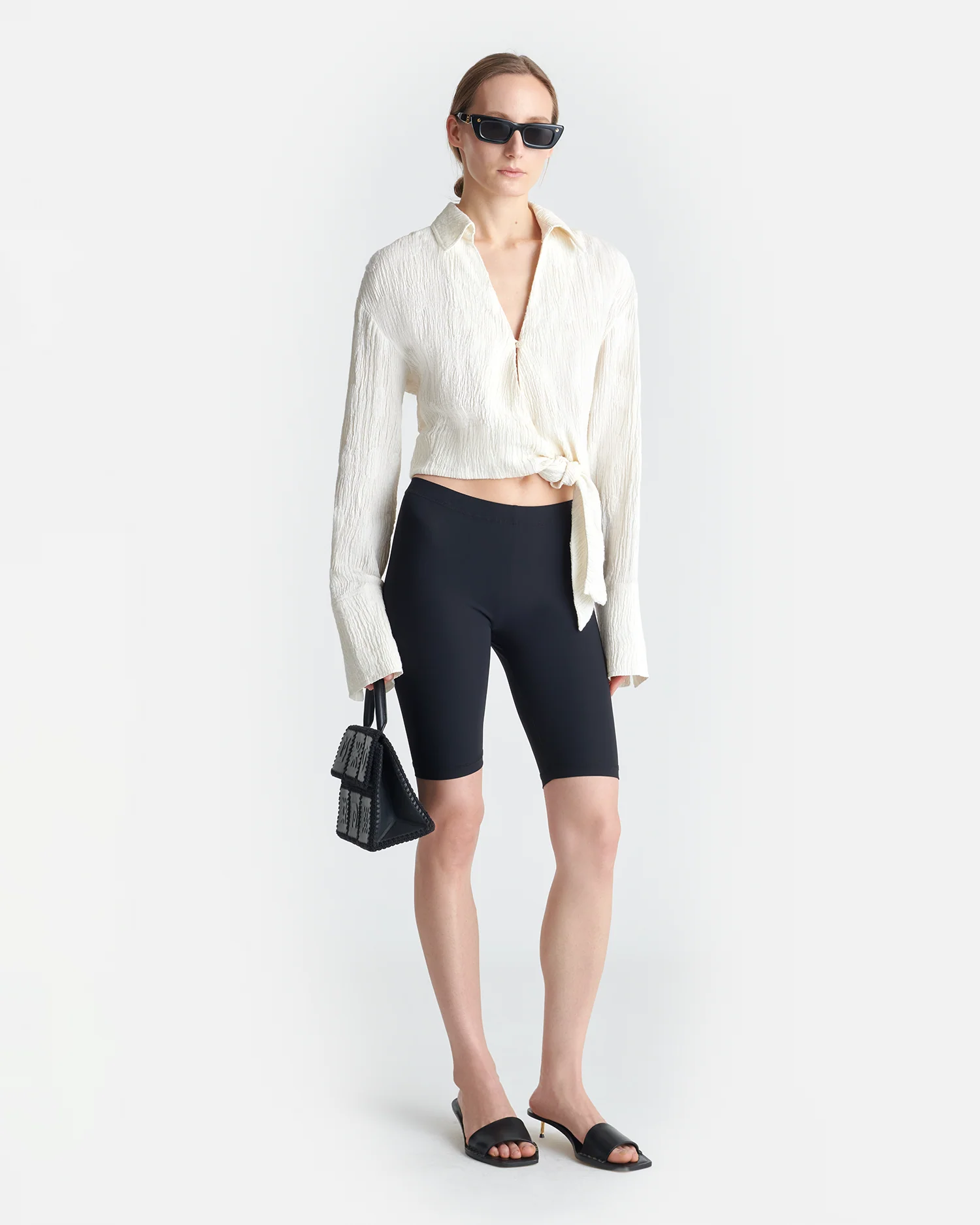 Enola - Seersucker Gauze Shirt - White - Image 2
