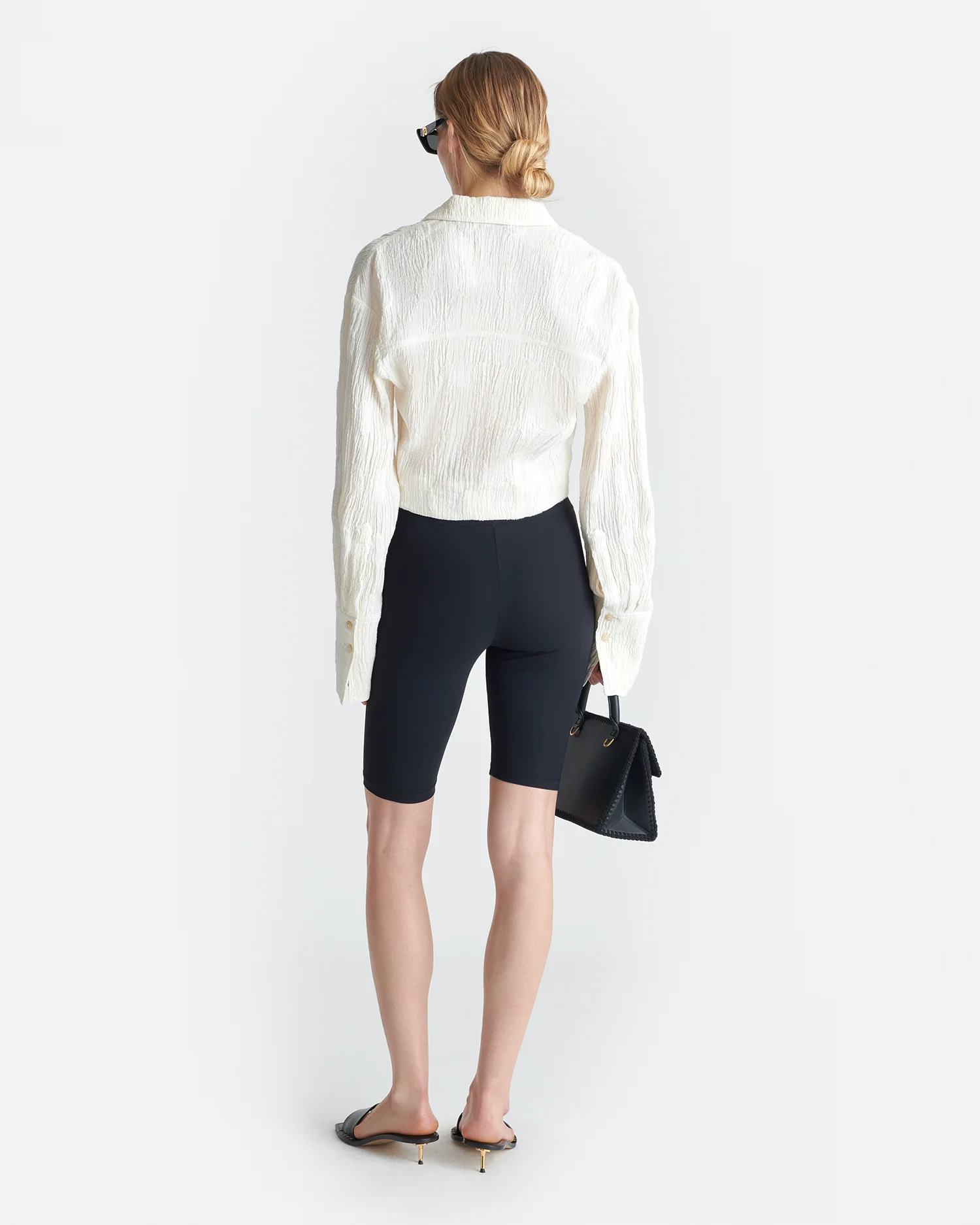 Enola - Seersucker Gauze Shirt - White - Image 3