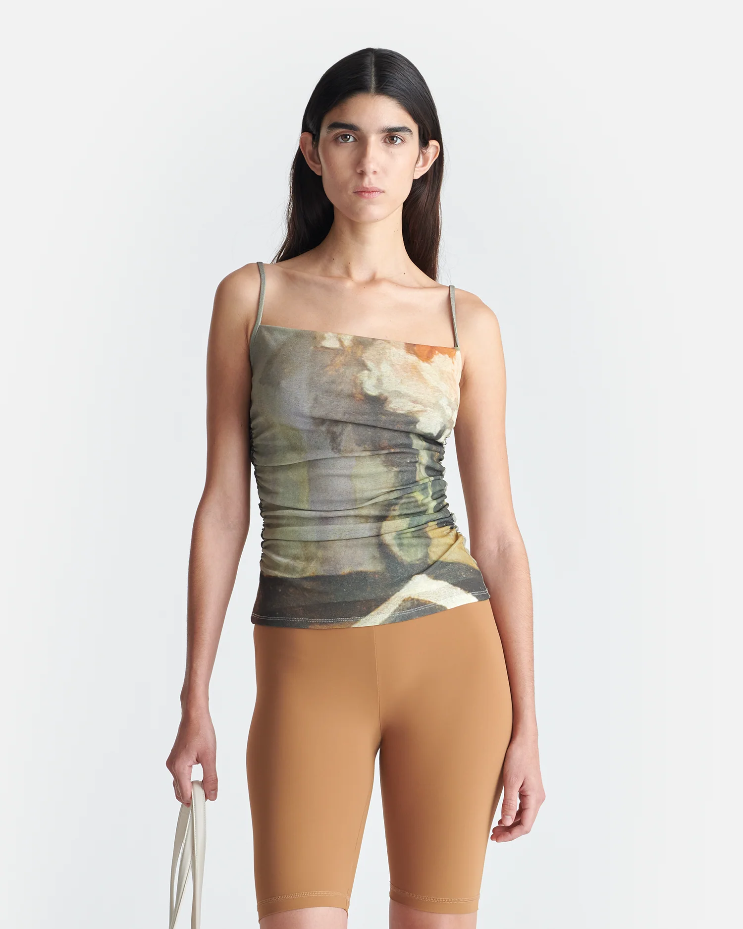 Jazlyn - Printed Mesh Jersey Top - Books