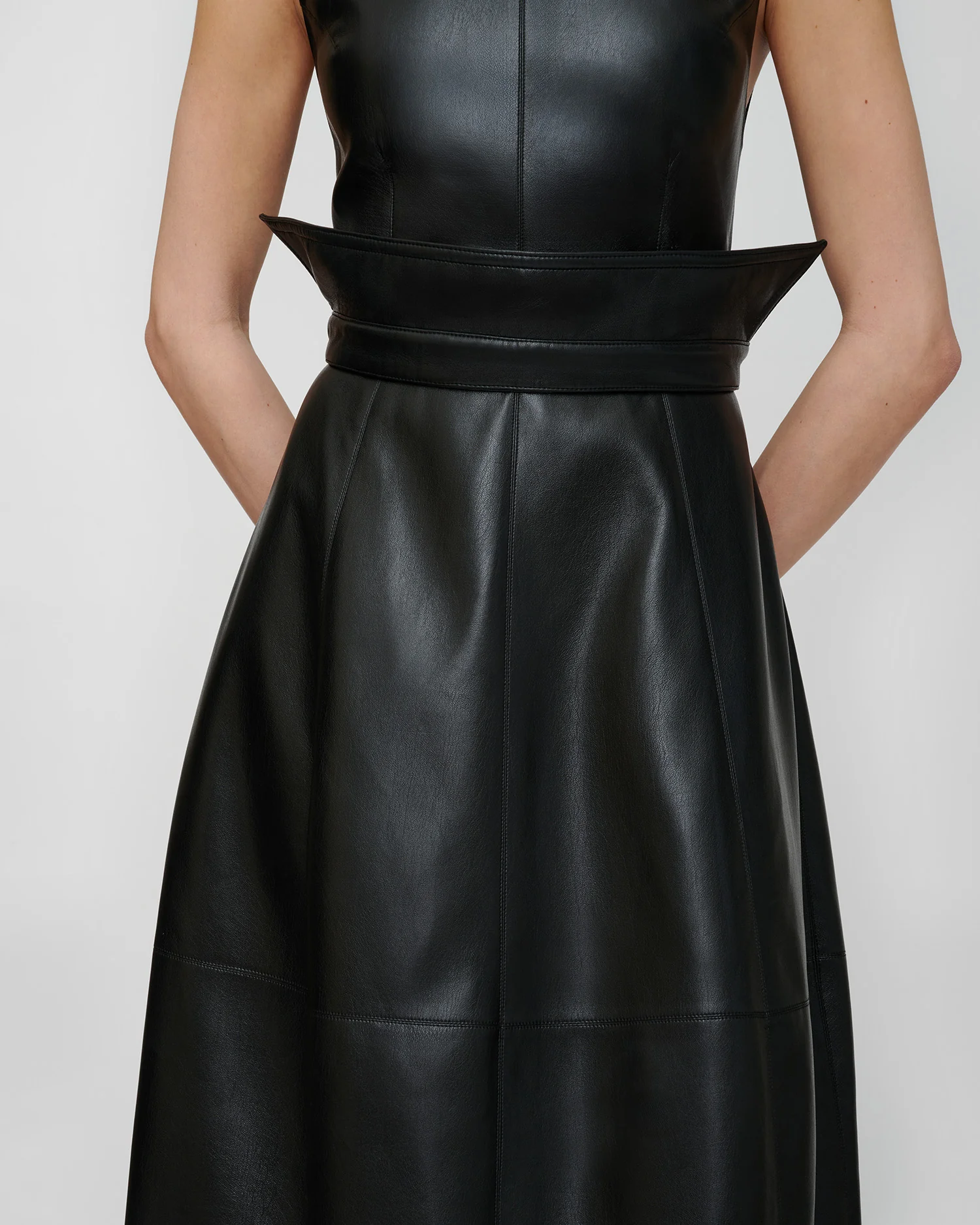Evora - Leather belt - Black - Image 2