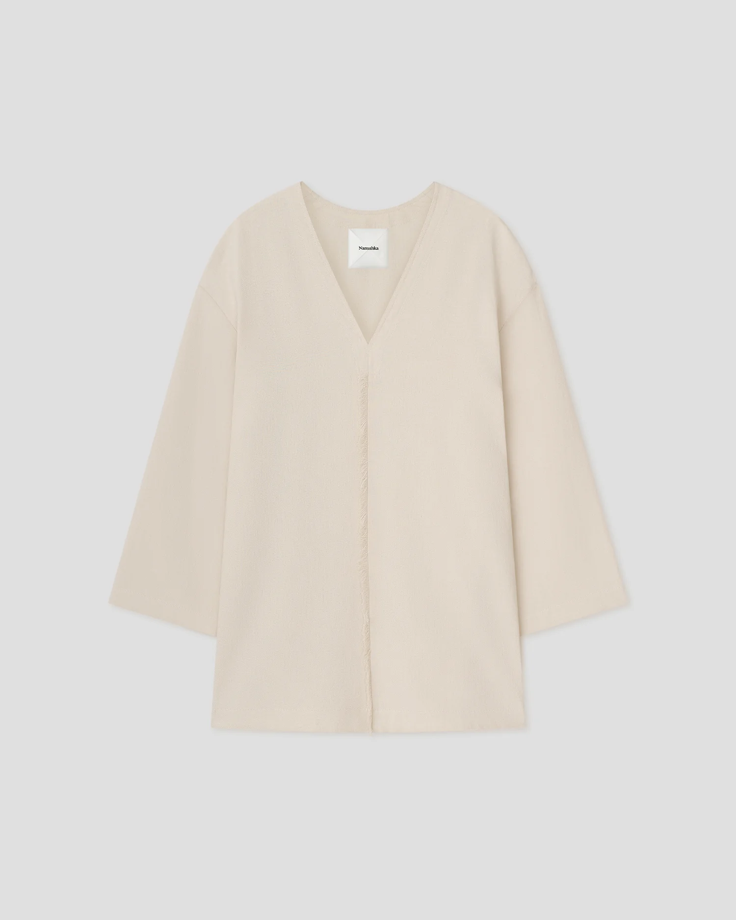 Isabelle - V-Neck mini dress - Creme