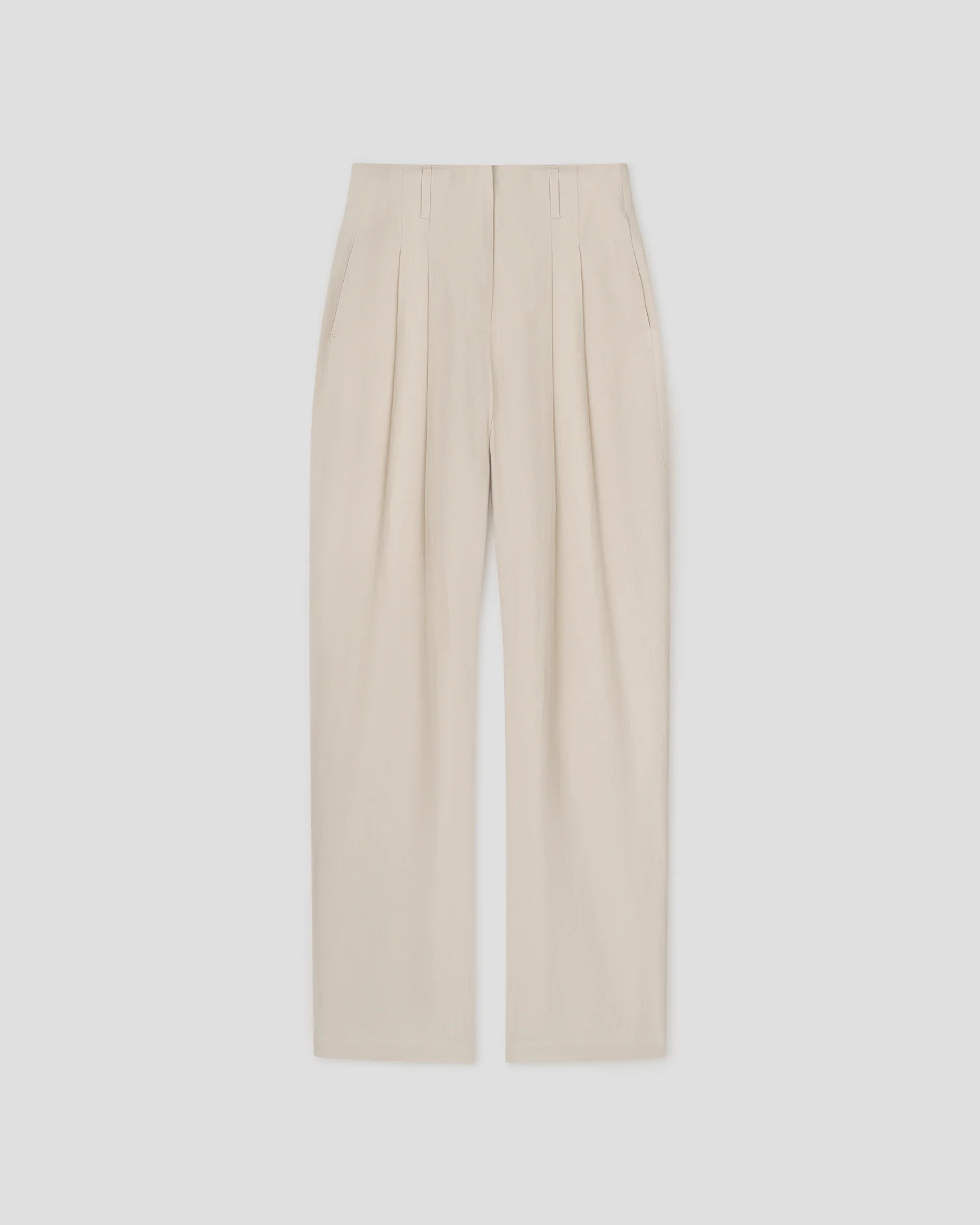 Hettie - Barrel leg pants - Creme