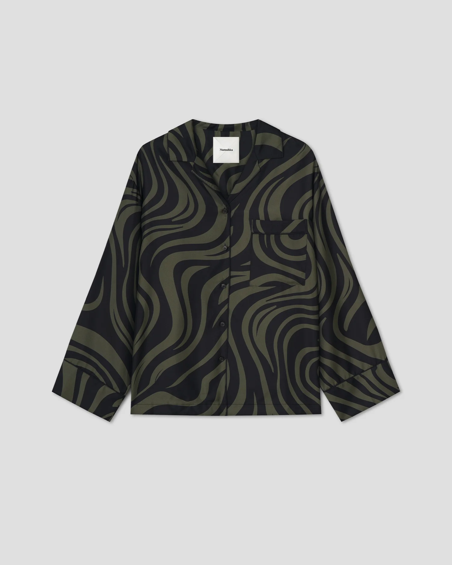 Tinsley - Relaxed shirt - Midnight Green Swirl