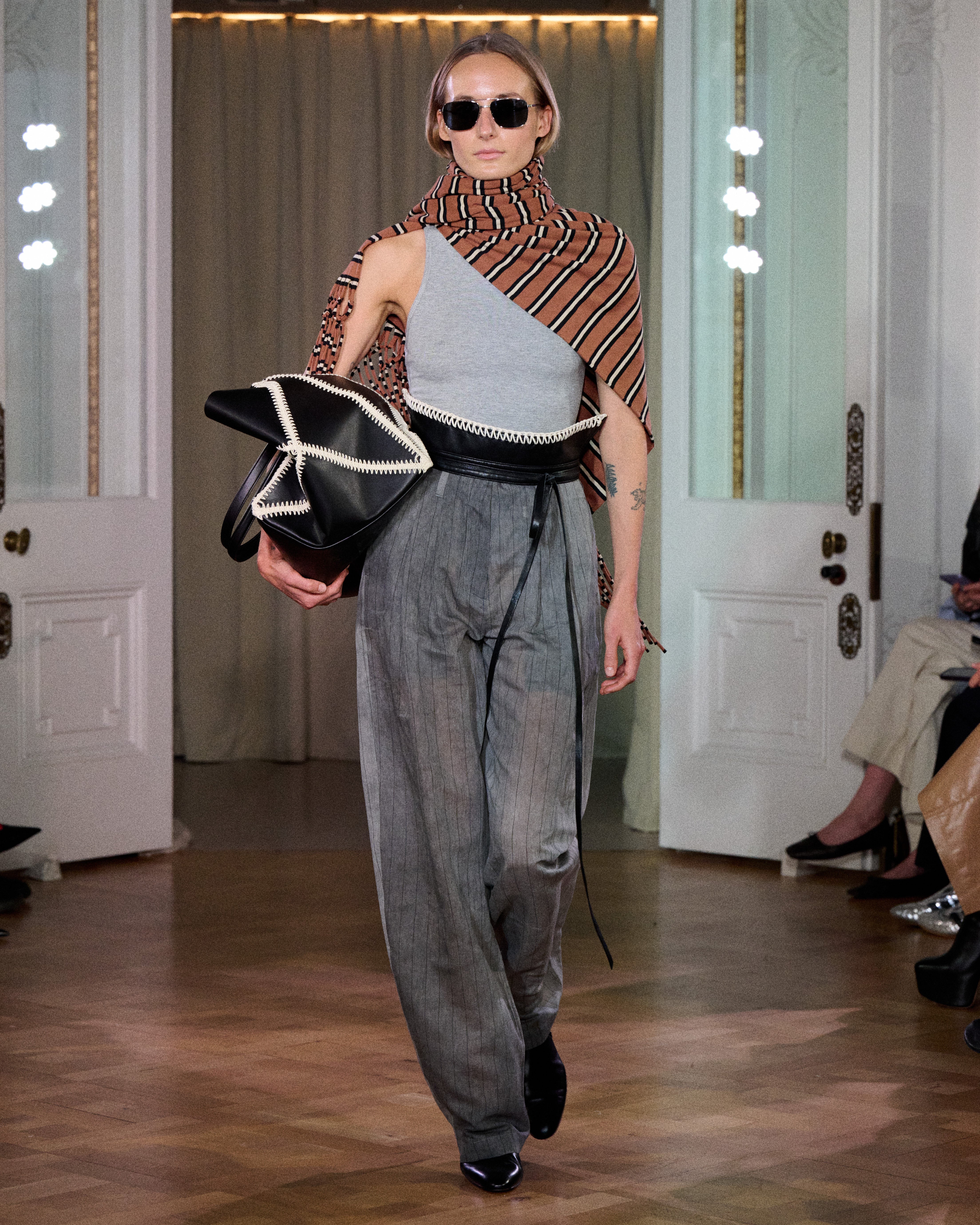 Raisie - Top - Grey Melange - Image 2