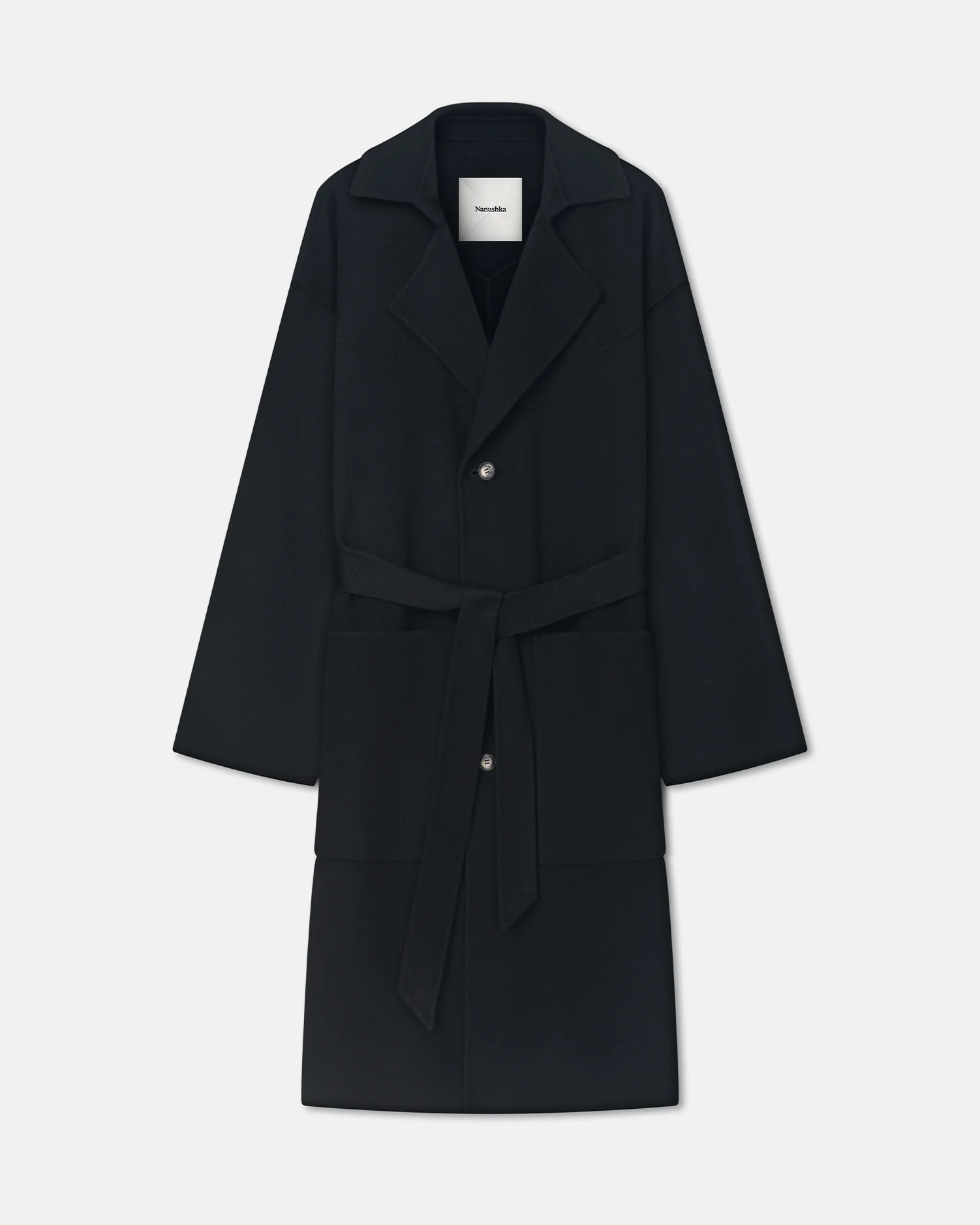 Timo - Robe coat - Black